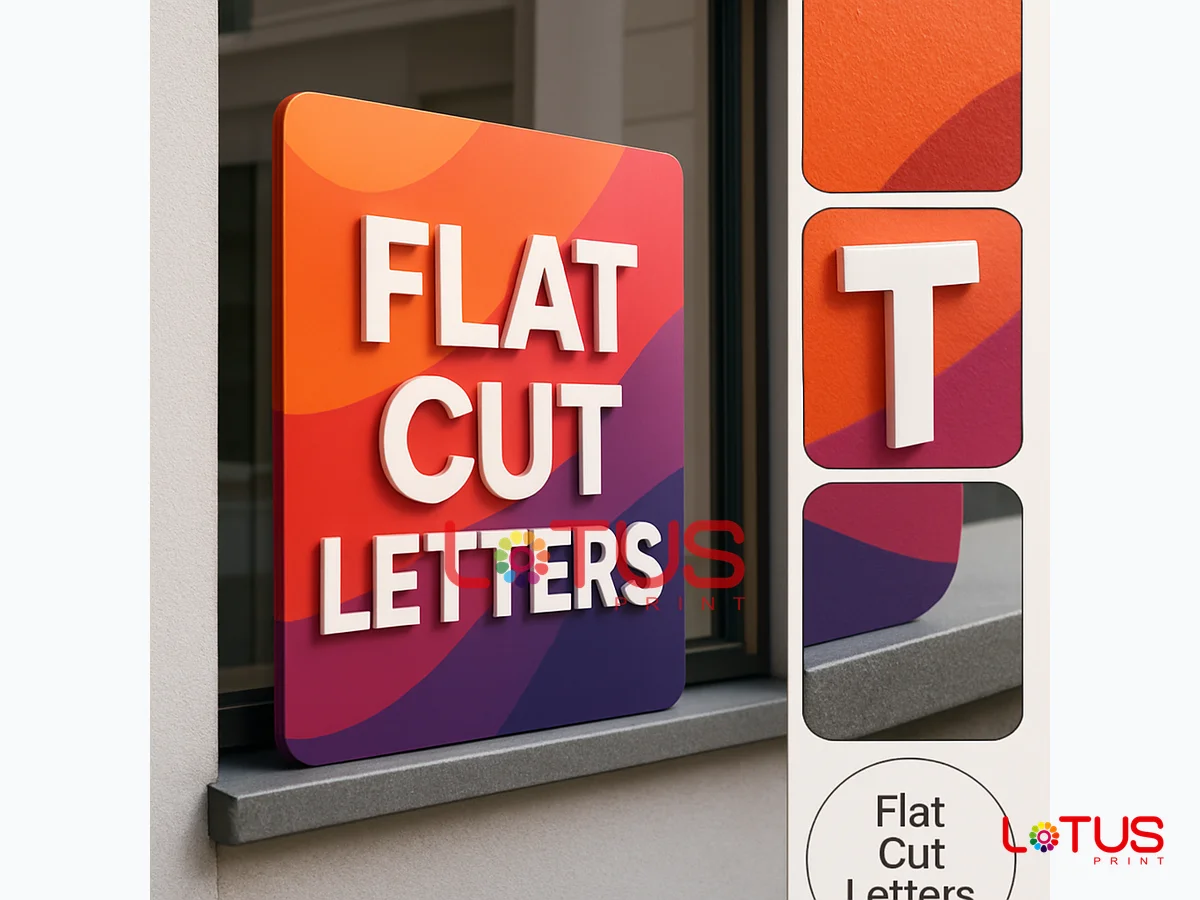 Flat Cut Letters
