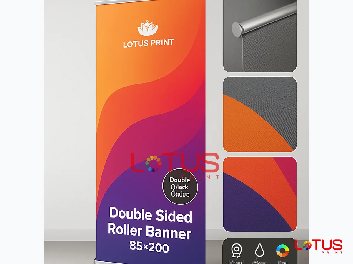Double Sided Roller Banner 85×200